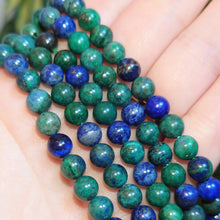 Load image into Gallery viewer, Lapis and Crysocolla 6mm Beads. 15.5 inch String
